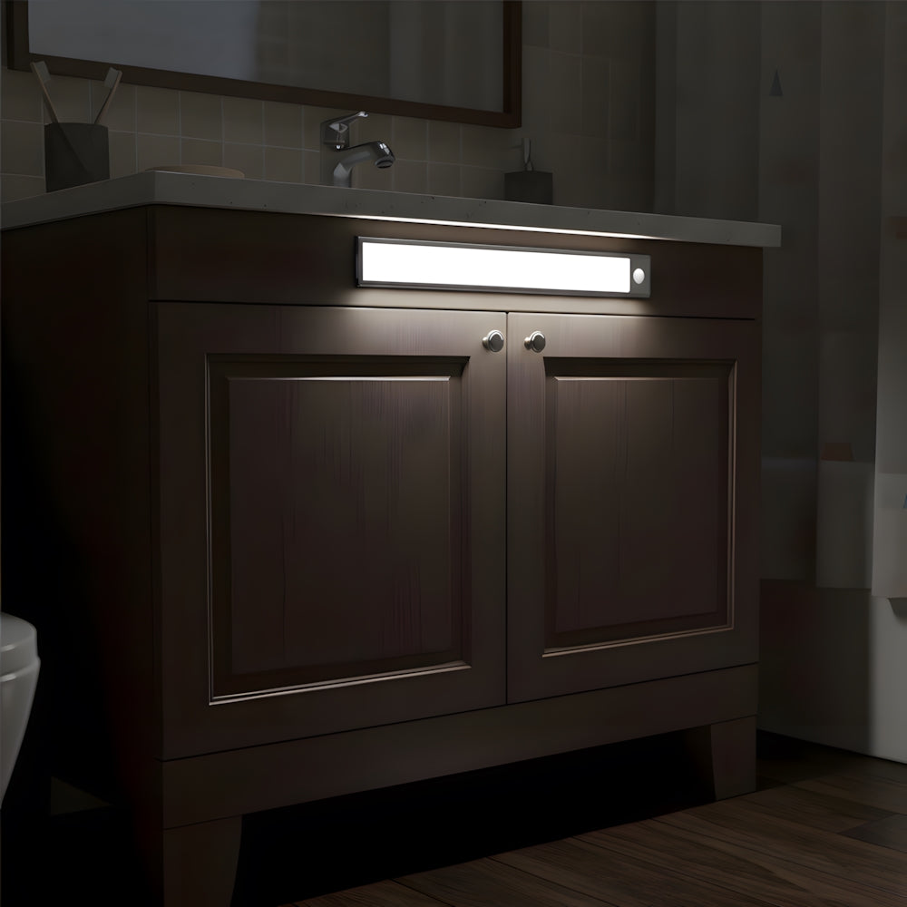 Wall Light Iron 7.9 in Rechargeable Battery Operated Indoor LED Under Cabinet Lighting Hallway Bedroom Kitchen Wireless | Thomler