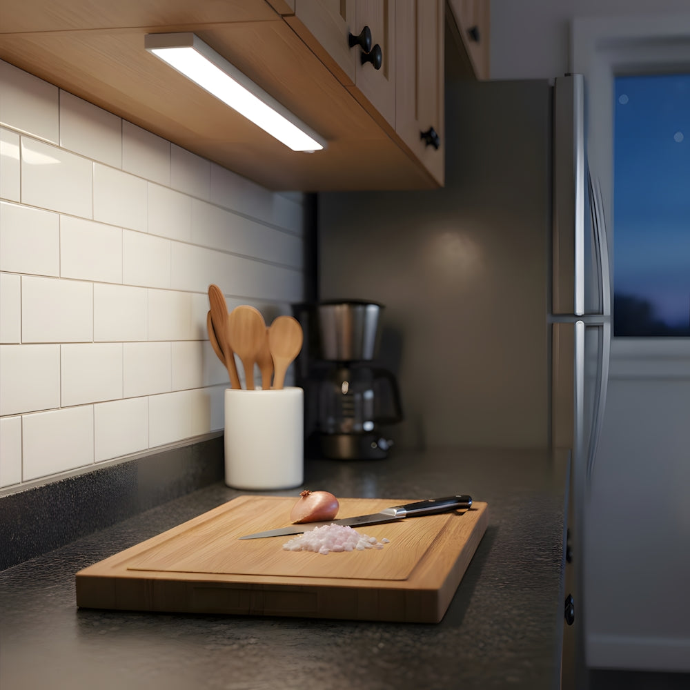 Wall Light Iron 7.9 in Rechargeable Battery Operated Indoor LED Under Cabinet Lighting Hallway Bedroom Kitchen Wireless | Thomler