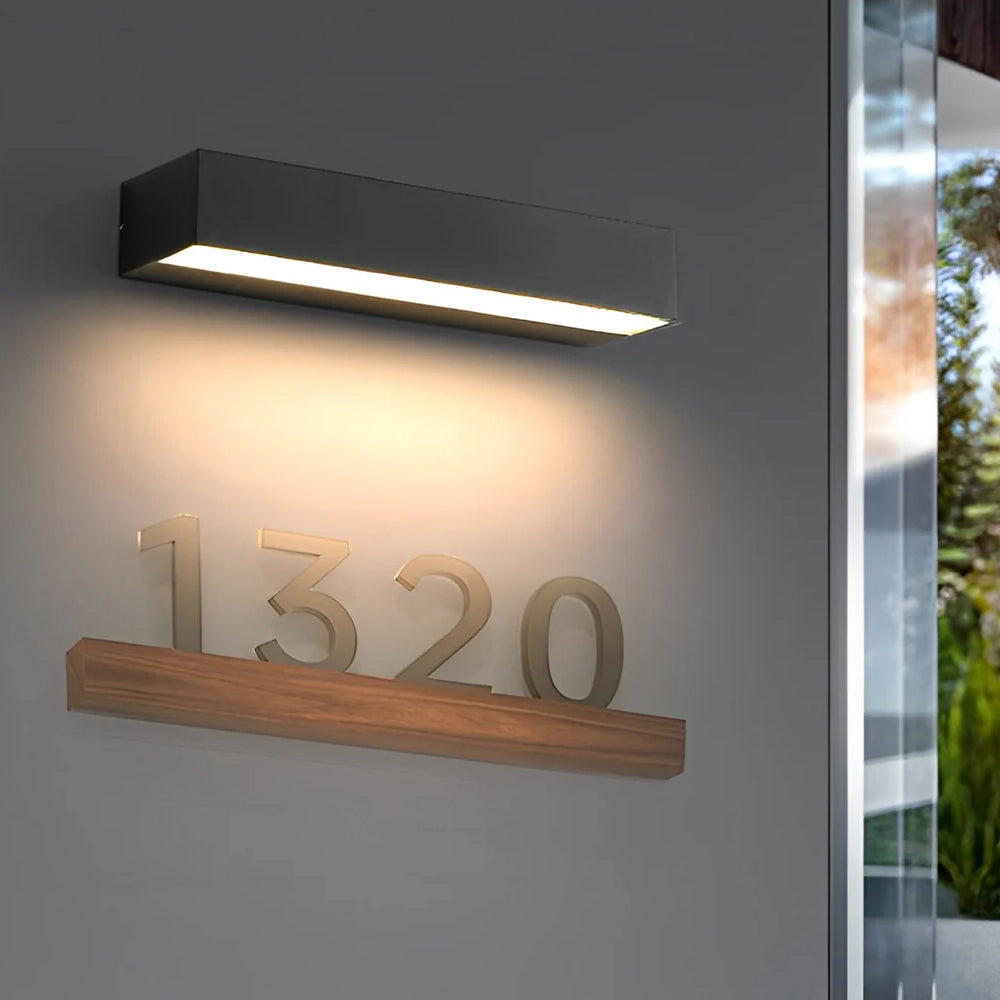 Wall Lamp Die-Cast Aluminum 7.9 in Outdoor Balcony Corridor Entrance LED Lighting Fixture Modern Minimalist Design | Thomler