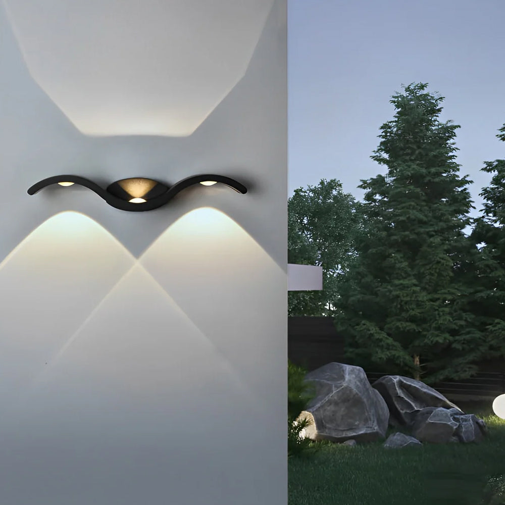 Wall Light Aluminum 14.8 in Outdoor LED Coastal Villa Garden Pathway Lighting | Thomler