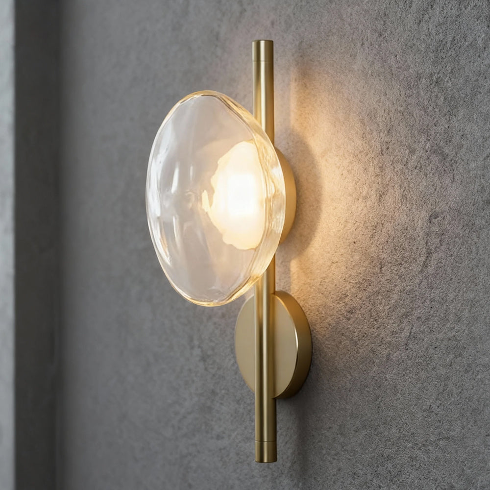 Wall Light Glass 7.9 in Soft Glow Indoor Bedroom Hallway Living Room Ambient Lighting | Thomler