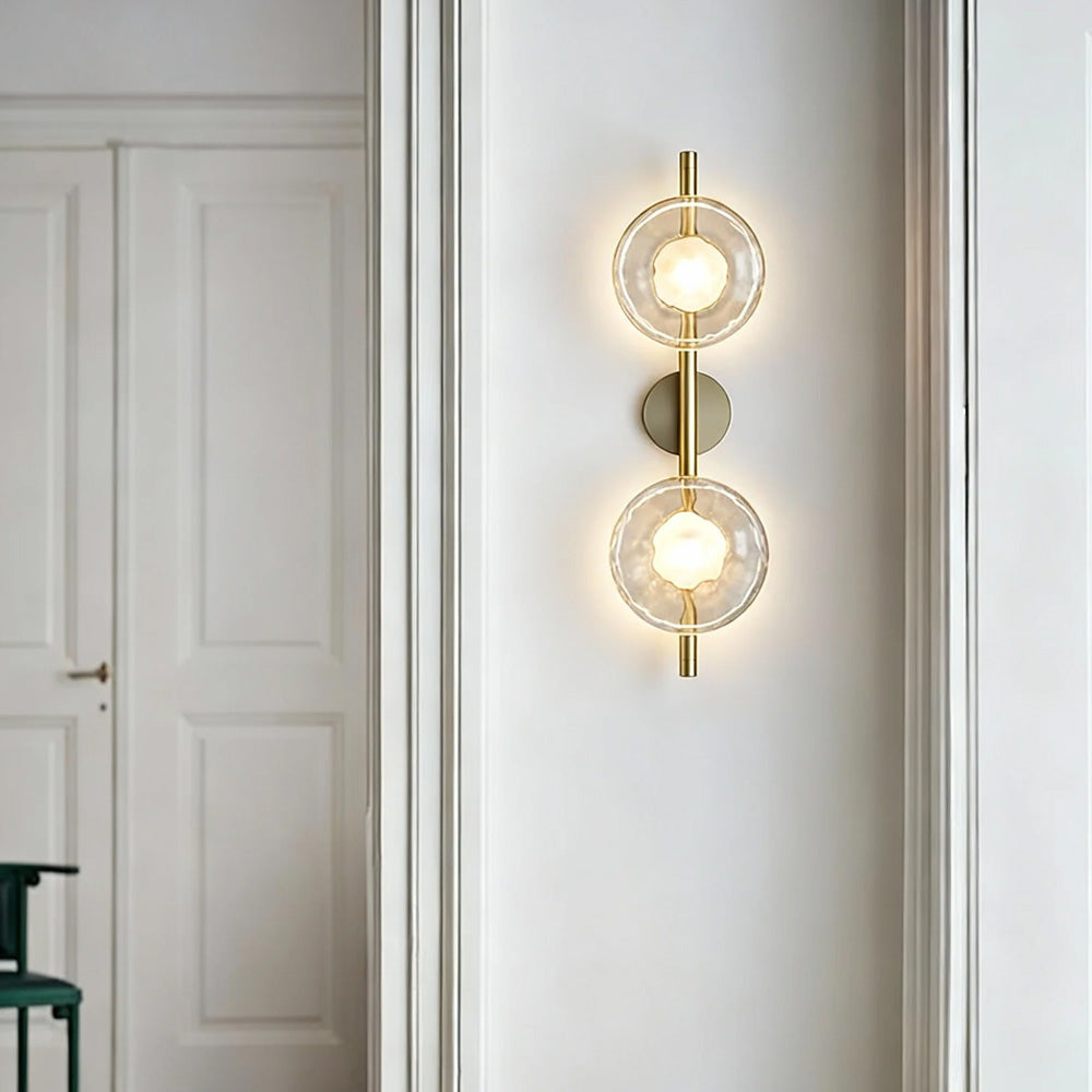 Wall Light Glass 7.9 in Soft Glow Indoor Bedroom Hallway Living Room Ambient Lighting | Thomler