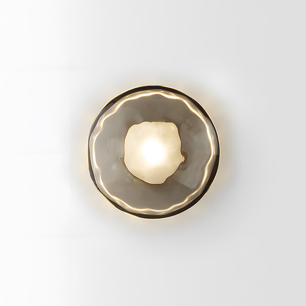 Wall Light Glass 7.9 in Soft Glow Indoor Bedroom Hallway Living Room Ambient Lighting | Thomler