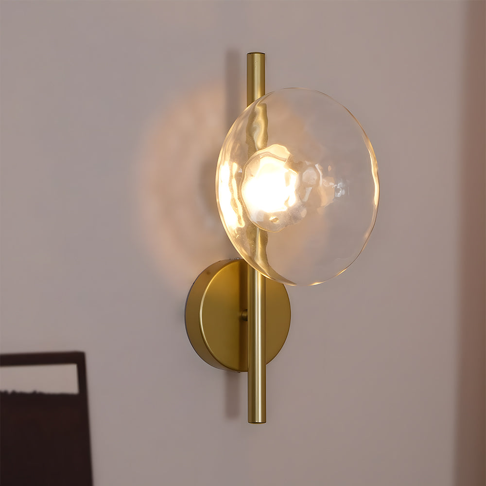 Wall Light Glass 7.9 in Soft Glow Indoor Bedroom Hallway Living Room Ambient Lighting | Thomler