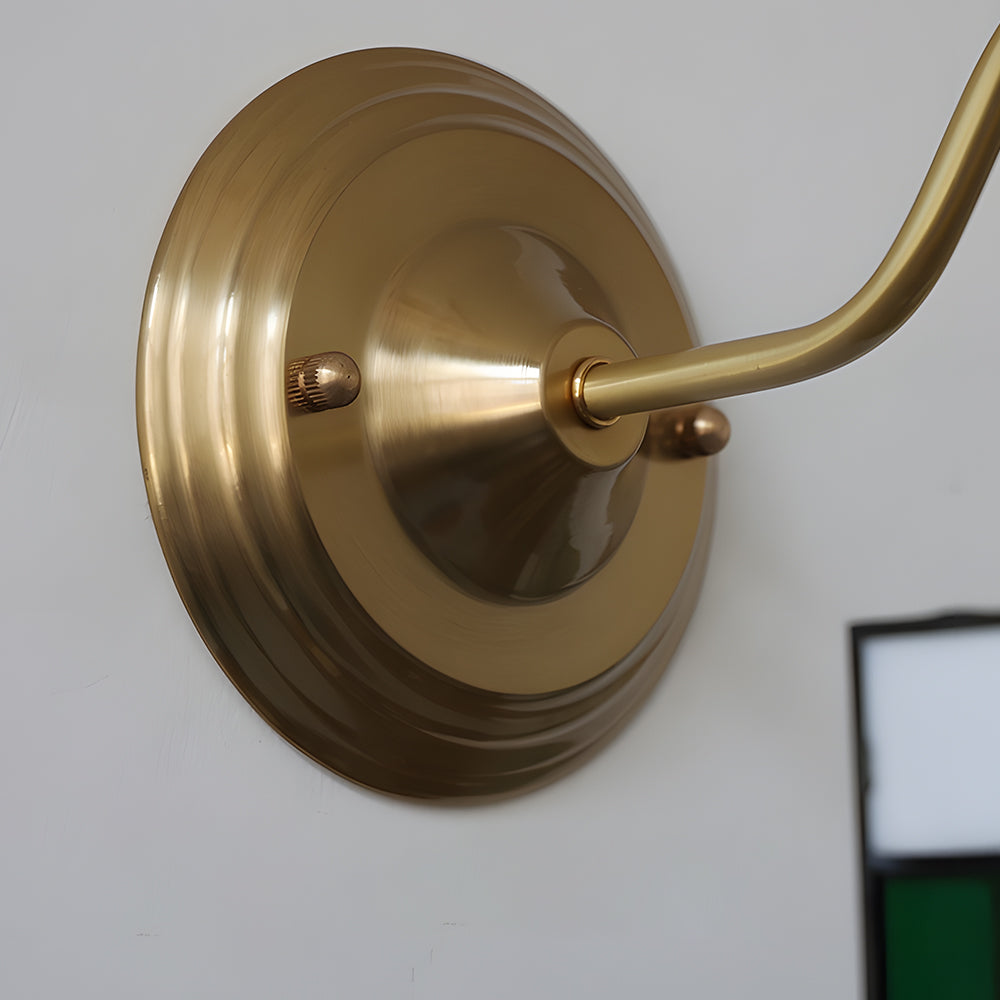 Wall Lamp Glass Copper E27 40W Multicolour Hallway Study Art Deco Vintage Indoor Lighting Fixture | Thomler