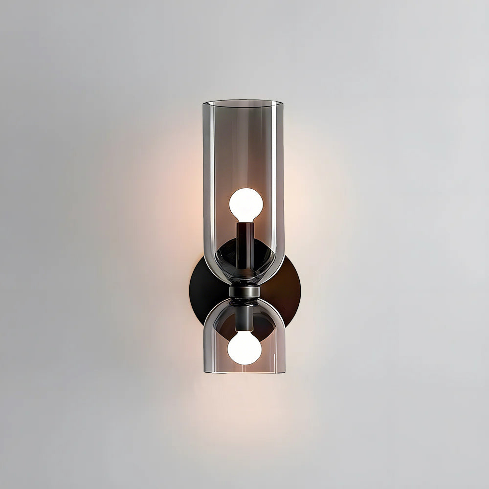 Wall Lamp Glass Double-Head 13.8 in Adjustable Indoor Reading Bedroom Hallway Lighting | Thomler