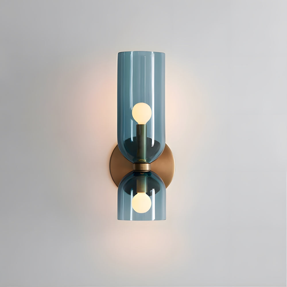 Wall Lamp Glass Double-Head 13.8 in Adjustable Indoor Reading Bedroom Hallway Lighting | Thomler