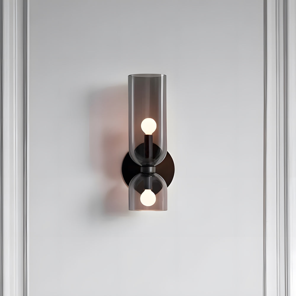 Wall Lamp Glass Double-Head 13.8 in Adjustable Indoor Reading Bedroom Hallway Lighting | Thomler