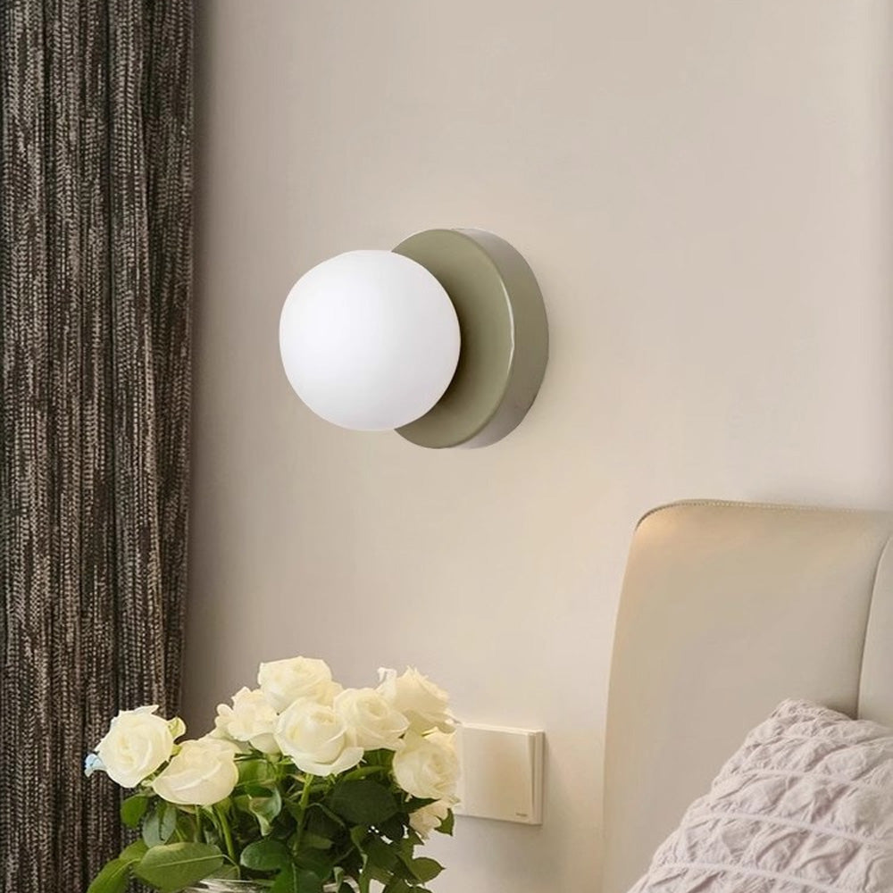 Wall Lamp Iron Glass Shade 4.7 in Indoor Bedroom Hallway Lighting Modern Minimalist Fixture | Thomler