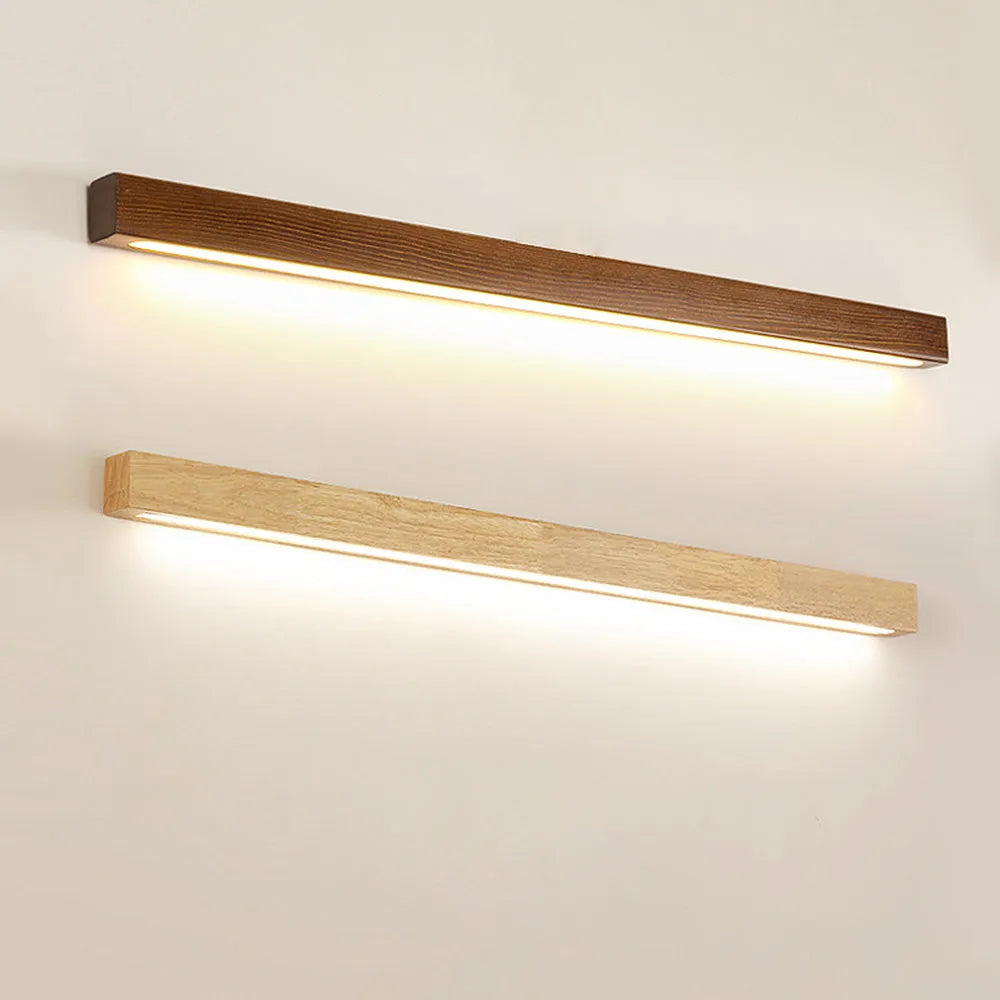 Wall Lamp Wood LED 60.0 cm Warm Bathroom Bedroom Mirror Lighting Fixture | Thomler