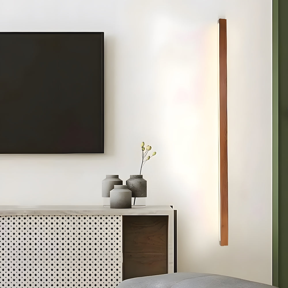 Wall Lamp Wood LED 60.0 cm Warm Bathroom Bedroom Mirror Lighting Fixture | Thomler