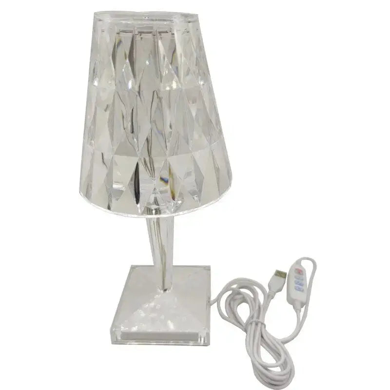 LED Kristall Tischlampe, kabellos