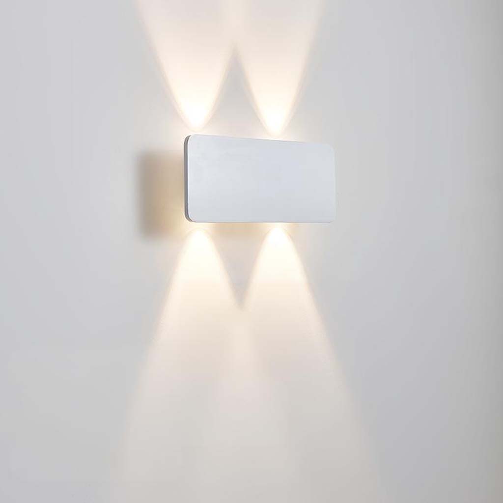 Wall Sconce Aluminum 11.8 in x 4.7 in LED Modern Bedroom Living Room Lighting Fixture Black Gold White Brown Grey | Thomler