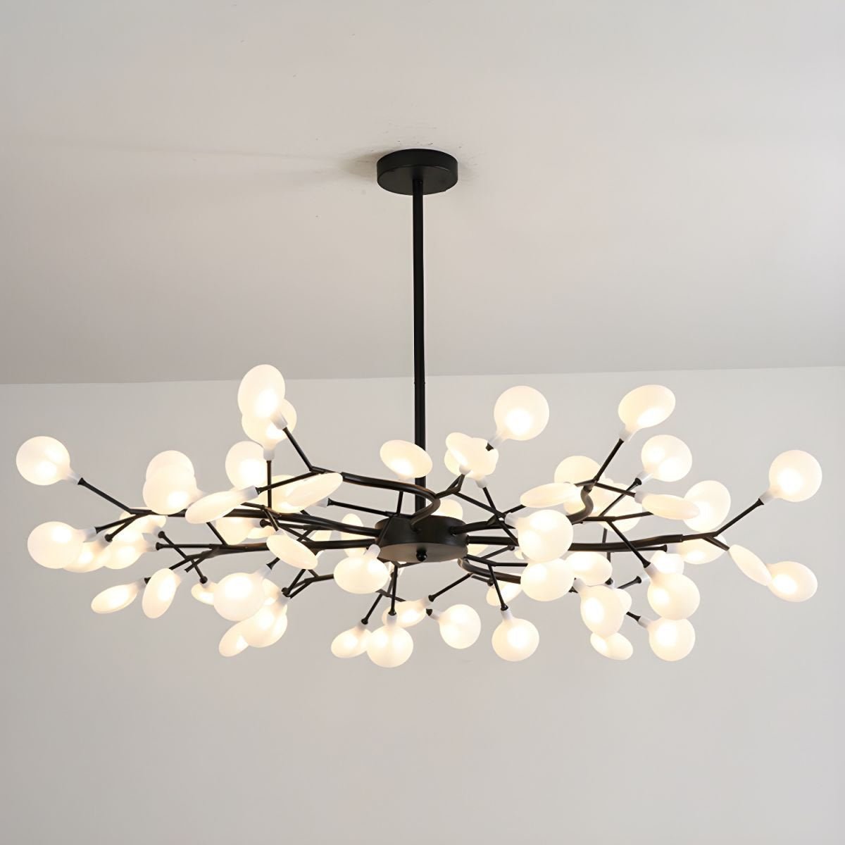 Pendant Light Metal Gold 80.0 cm LED White Acrylic Living Room Dining Room Ceiling Lamp Branching Modern Chandelier Scandinavian Luxury Interior Lighting | Thomler