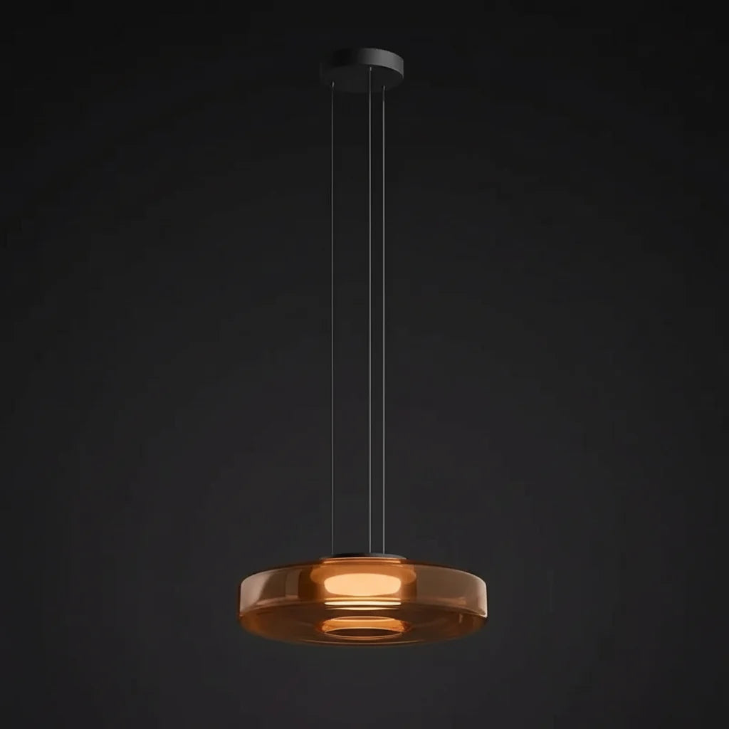 Tiered Glass Drop Chandelier for Kitchen Island & Dining Room – Contemporary Overhead Fixture | Thomler