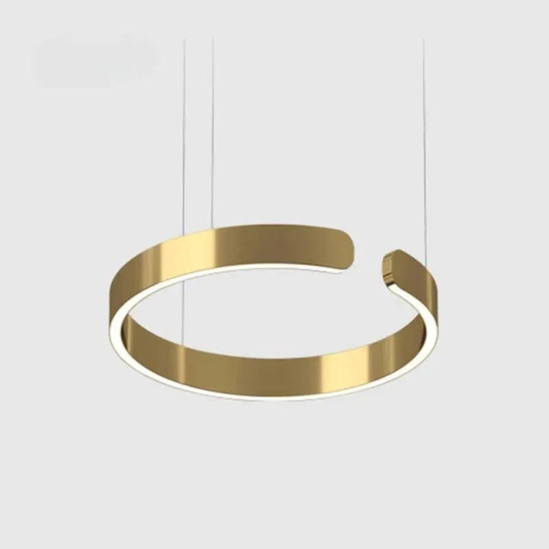 Circular LED Pendant Lamp – Modern Floating Ring Ceiling Light for Dining & Living Rooms | Thomler