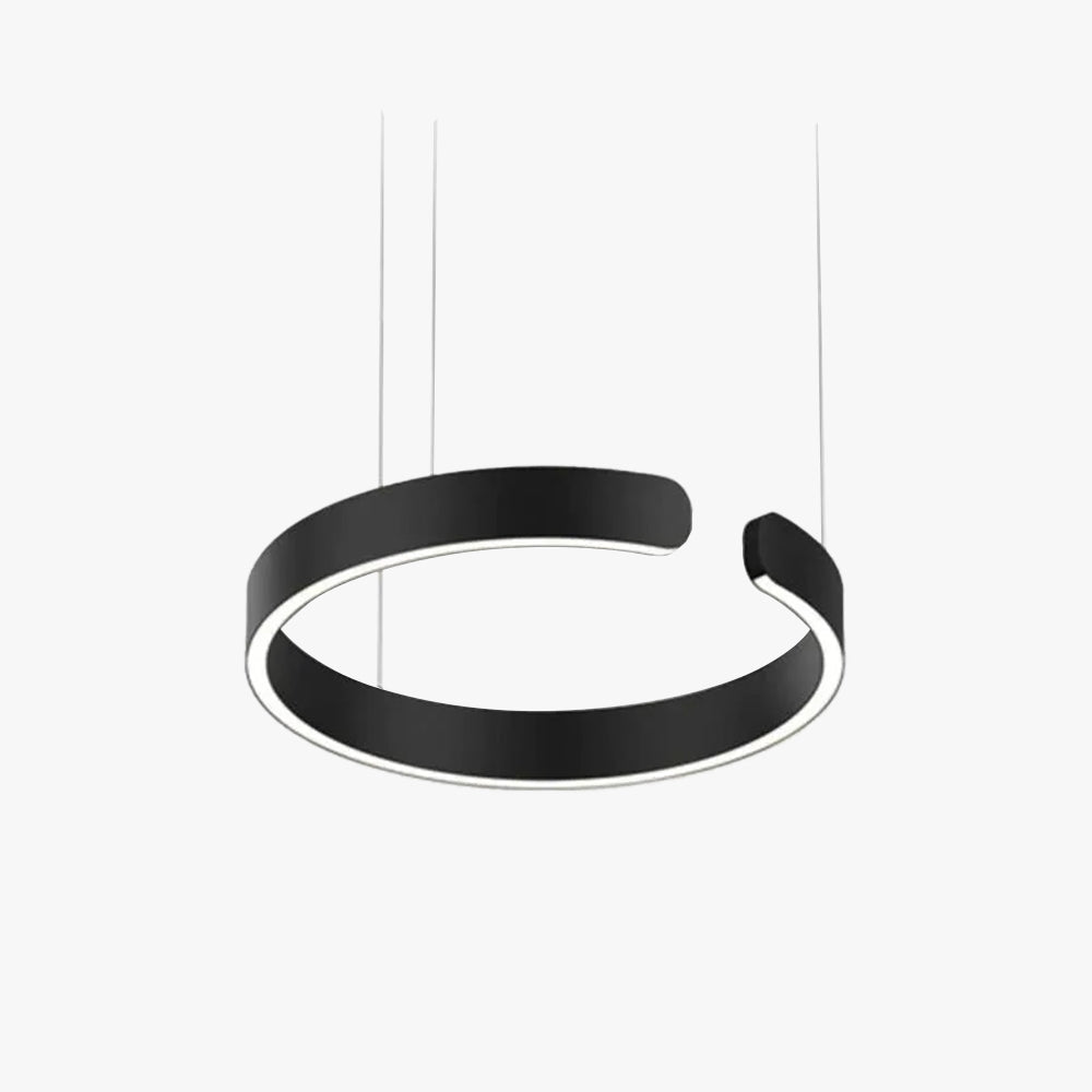 Circular LED Pendant Lamp – Modern Floating Ring Ceiling Light for Dining & Living Rooms | Thomler
