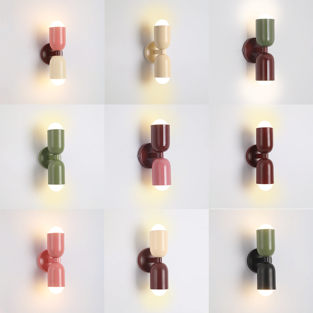 Two-Head Adjustable Wall Sconce in Vibrant Metal Finishes for Living Room Bedroom Accent Lighting | Thomler