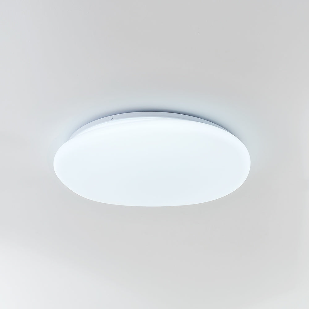 Contemporary Pebble LED Flush Mount Ceiling Light with Tri-Color Feature for Bedrooms & Living Rooms | Thomler