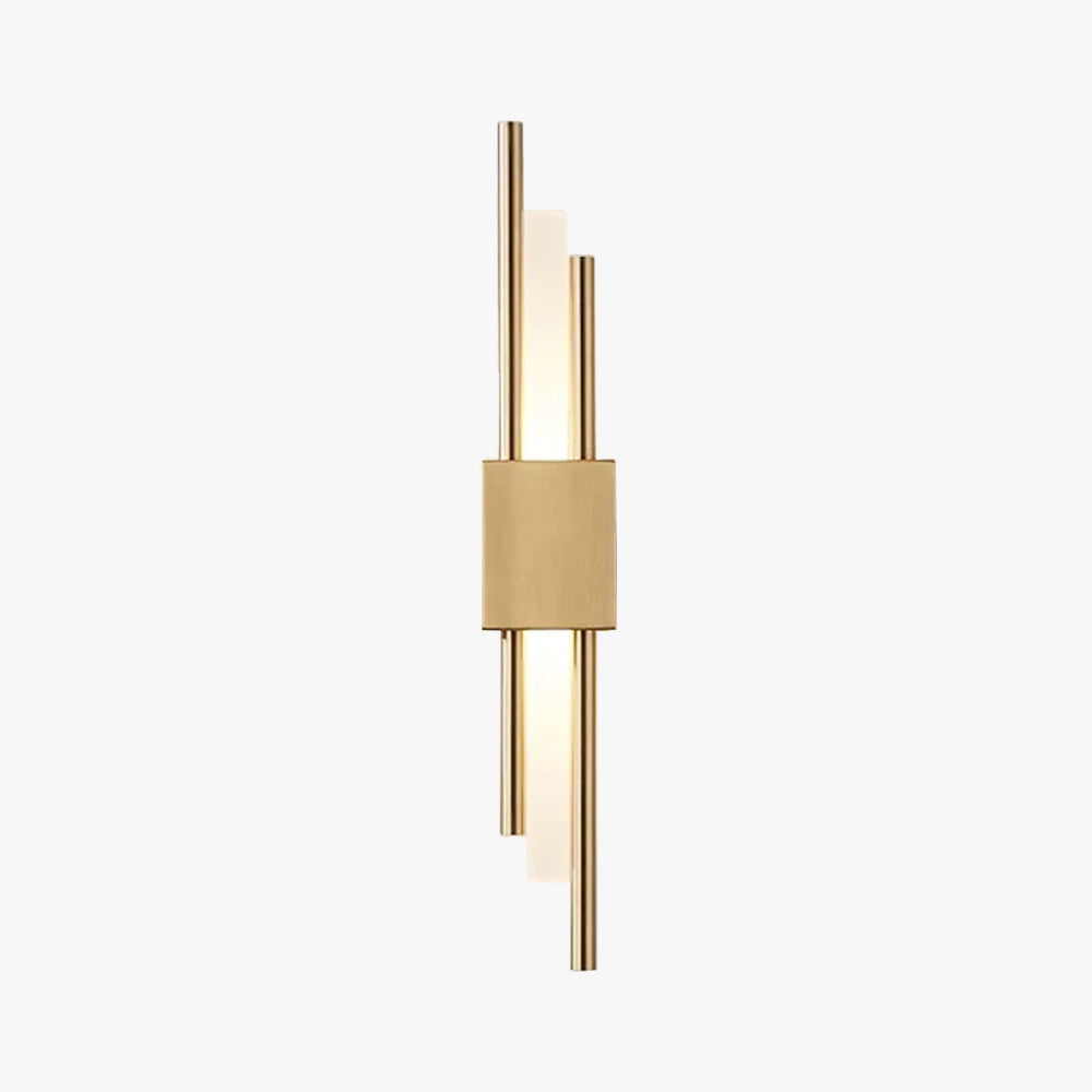 Modern Linear Wall Sconce with Marble Accents – Metal Construction, Warm LED Lighting for Bedroom & Living Room | Thomler