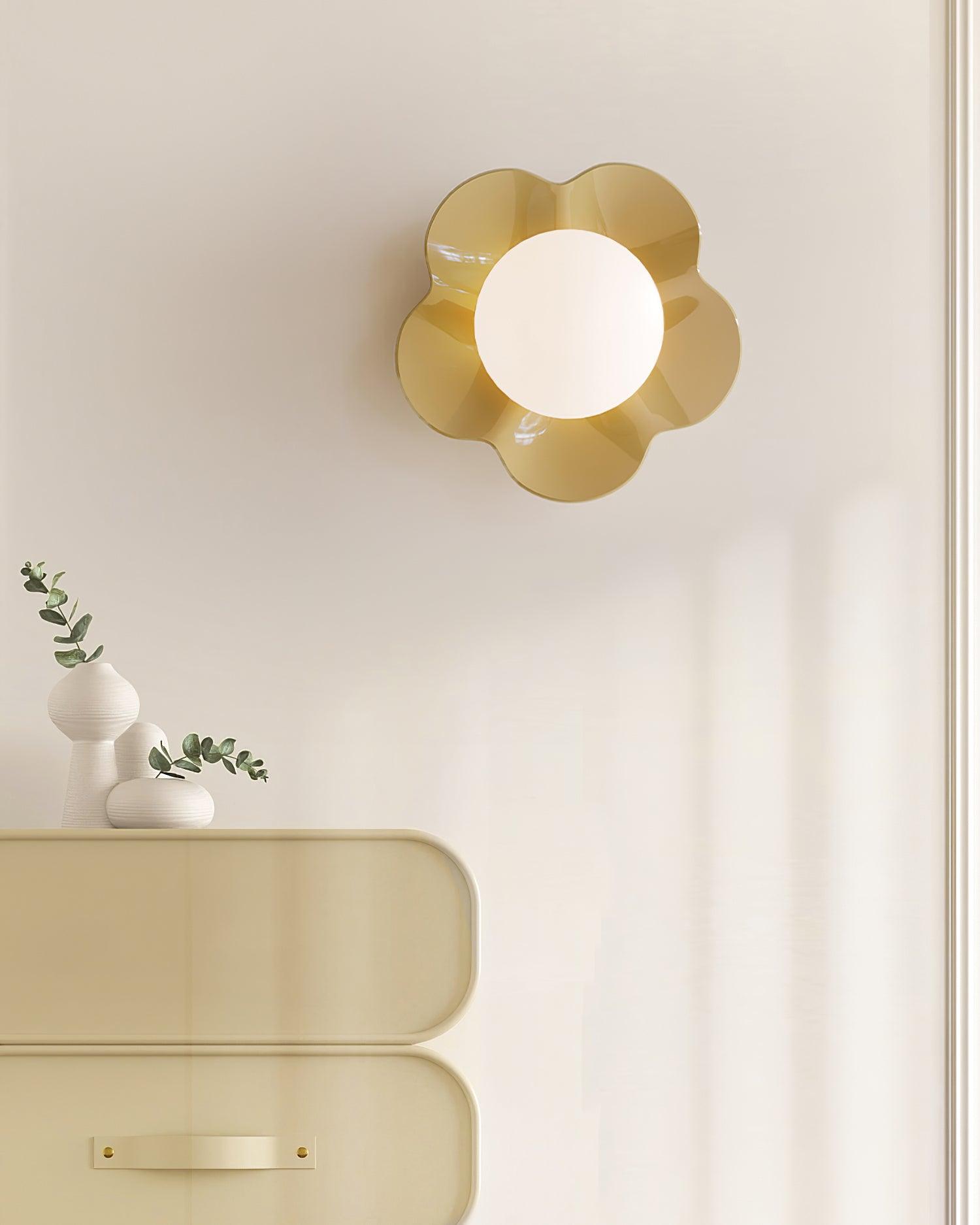 Wall Lamp Resin 7.9 in Indoor Decorative White Purple Yellow Bedroom Living Room Accent Light | Thomler