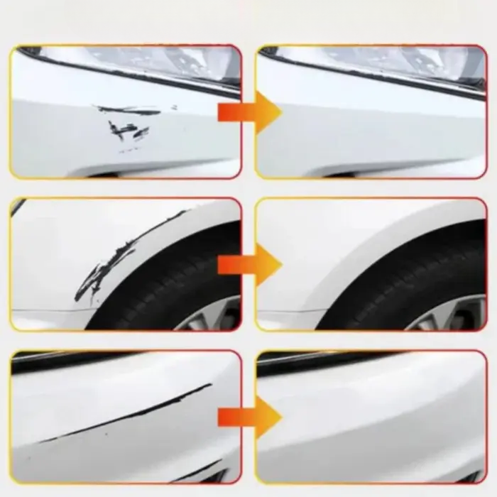 Car Touch-Up Paint Pen for Quick Scratch Repair – Seals and Protects Against Rust – White, Black, Silver – Precision Tip for Chips and Nicks | Thomler