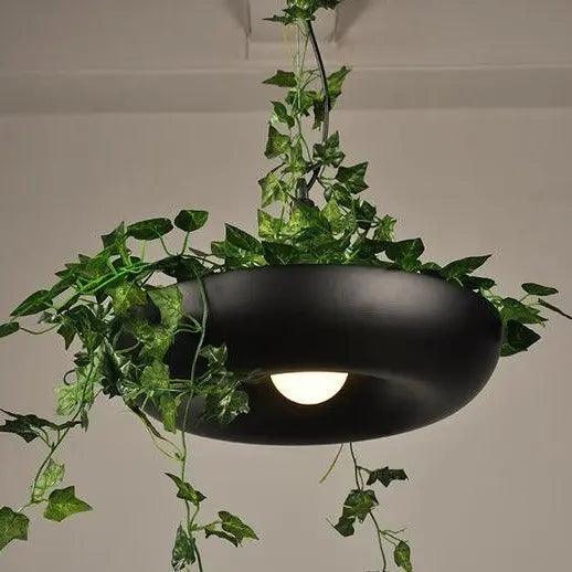 Hanging Planter Light with Built-In Pot for Indoor Plants, Succulents & Herbs, Modern Pendant Ceiling Fixture for Kitchen, Living Room & Din | Thomler