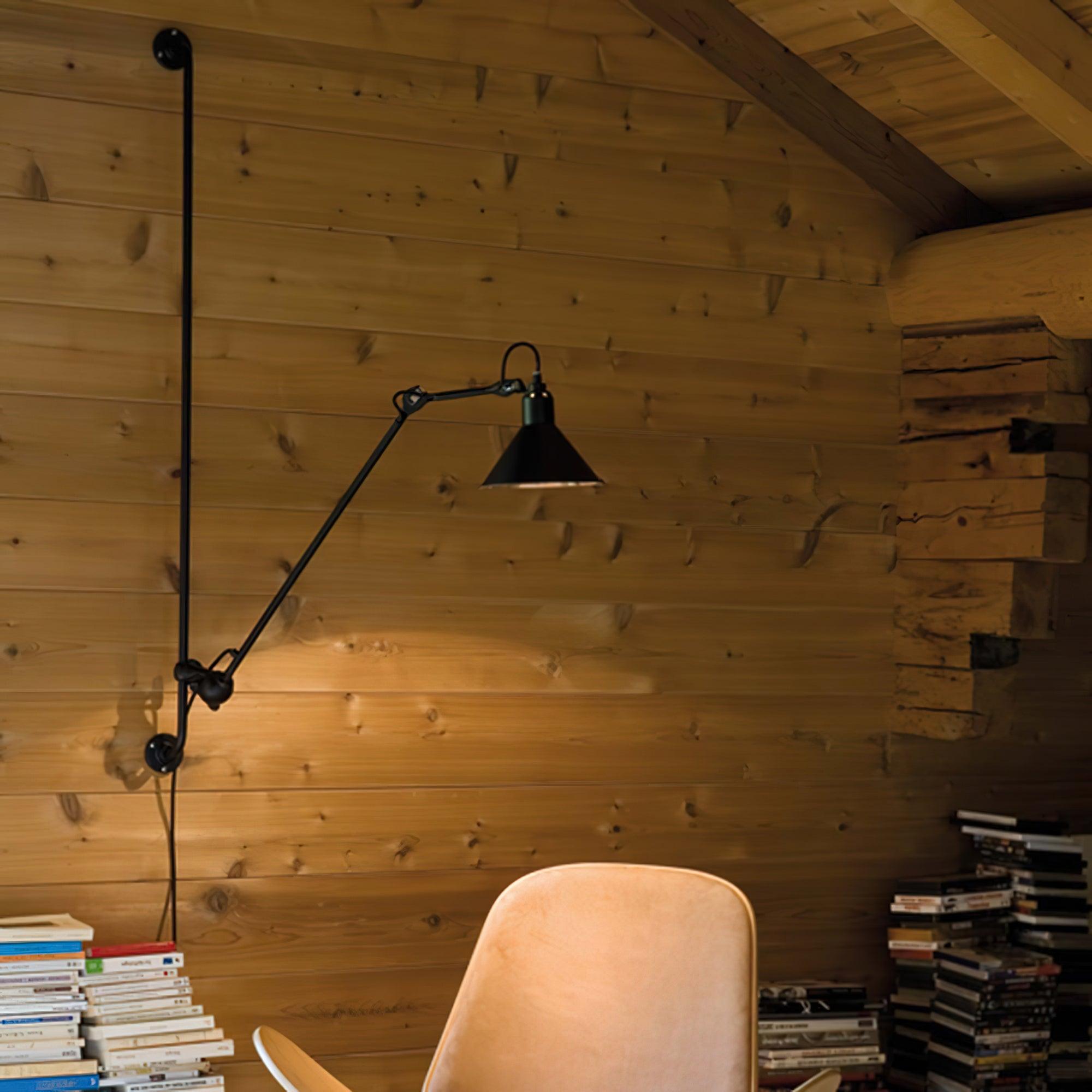 Articulating Swing Arm Sconce Matte Black 46.5 Inch Reach Bedside Reading Light for Bedroom Office Hallway Adjustable Wall-Mounted Task Lamp | Thomler