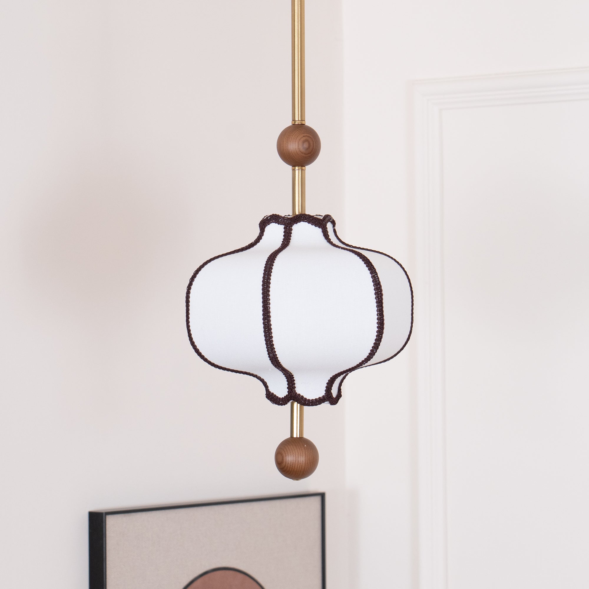 Fabric Lantern Pendant Light 19.7 in (50.0 cm) Multi-Bulb Ceiling Fixture Indoor Dining Room Living Room Decorative Lighting | Thomler