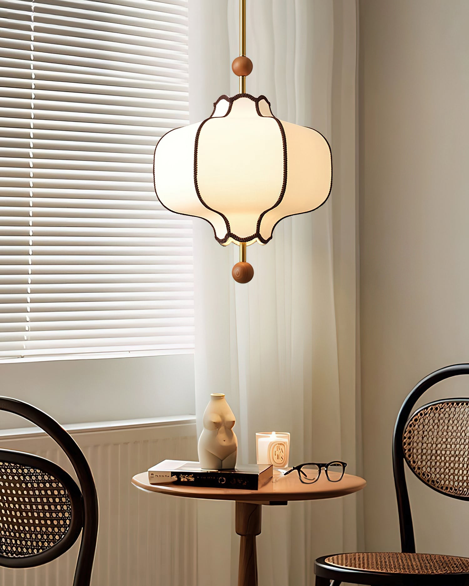 Fabric Lantern Pendant Light 19.7 in (50.0 cm) Multi-Bulb Ceiling Fixture Indoor Dining Room Living Room Decorative Lighting | Thomler