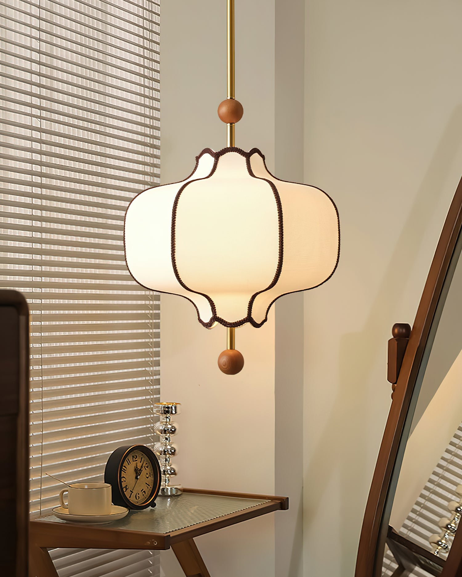 Fabric Lantern Pendant Light 19.7 in (50.0 cm) Multi-Bulb Ceiling Fixture Indoor Dining Room Living Room Decorative Lighting | Thomler