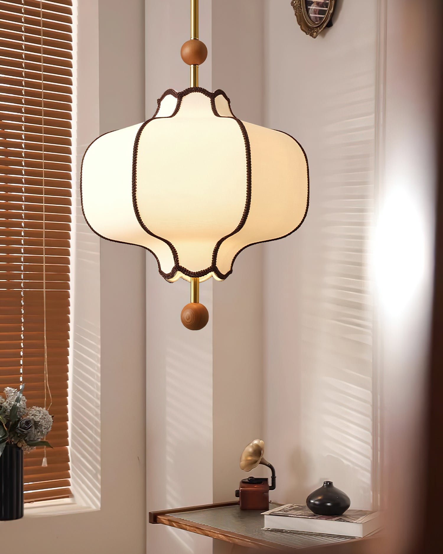 Fabric Lantern Pendant Light 19.7 in (50.0 cm) Multi-Bulb Ceiling Fixture Indoor Dining Room Living Room Decorative Lighting | Thomler