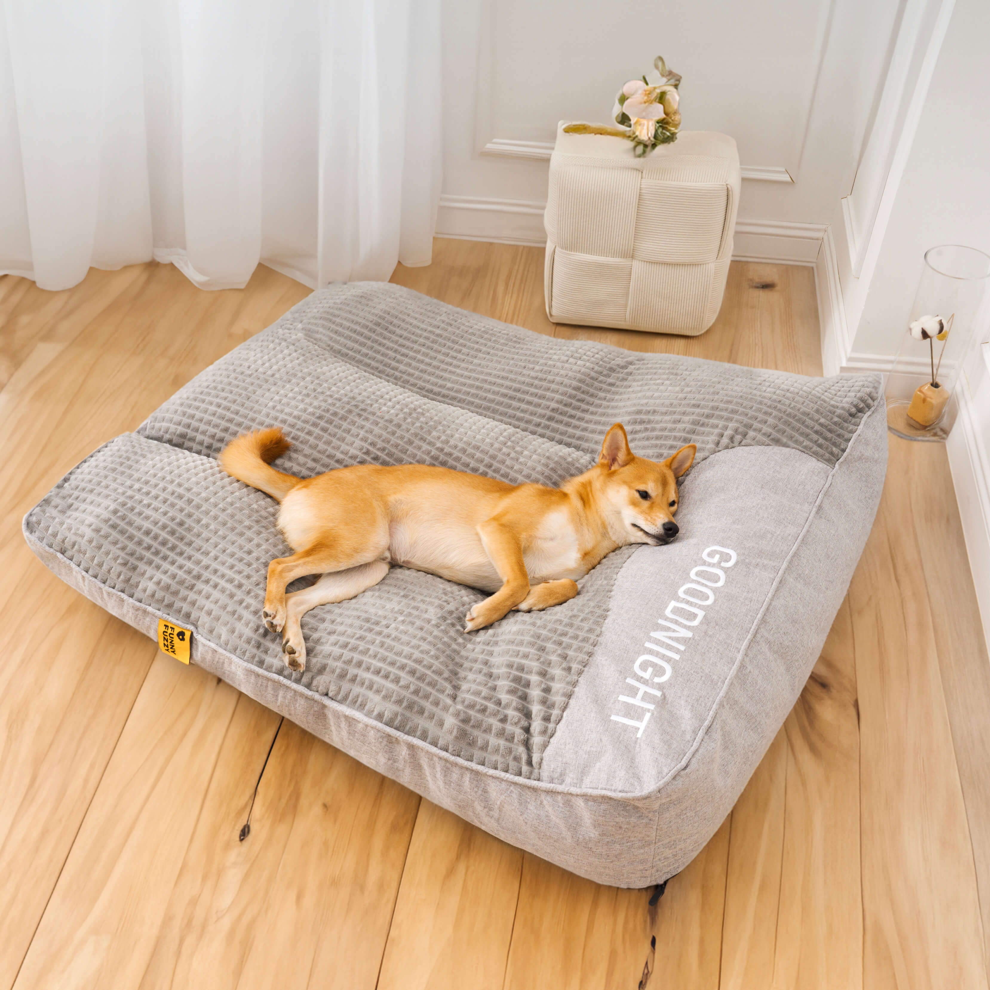 Orthopedic Dog Bed with Spine Support & Non-Slip Base for Large Breeds, Senior Dogs, Joint Relief | Thomler