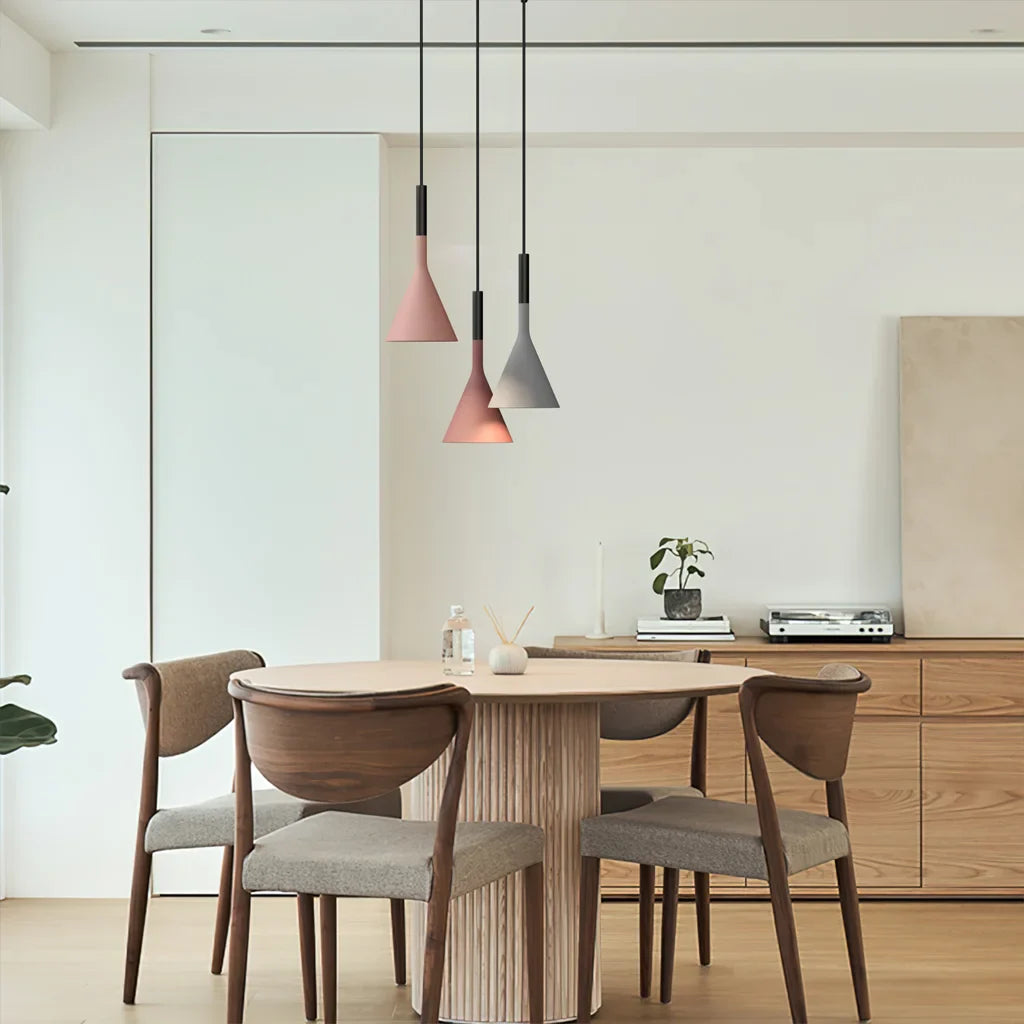 Pendant Light Concrete 10 in Grey Adjustable Dining Room Kitchen Island Hanging Ceiling Lamp | Thomler