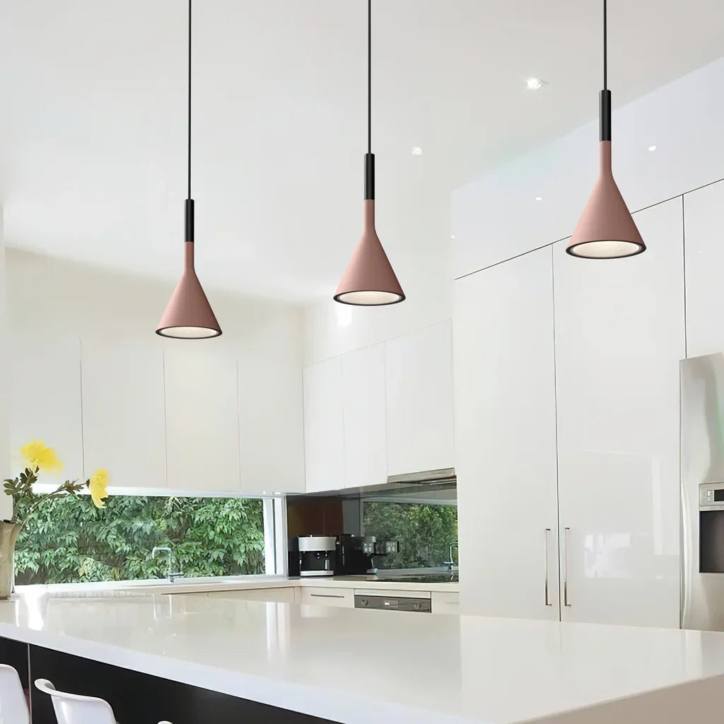 Pendant Light Concrete 10 in Grey Adjustable Dining Room Kitchen Island Hanging Ceiling Lamp | Thomler