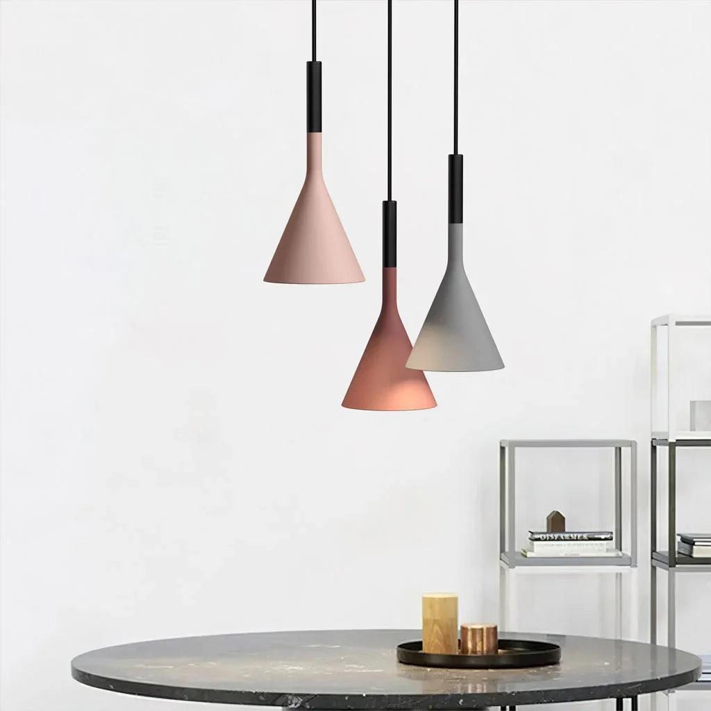 Pendant Light Concrete 10 in Grey Adjustable Dining Room Kitchen Island Hanging Ceiling Lamp | Thomler