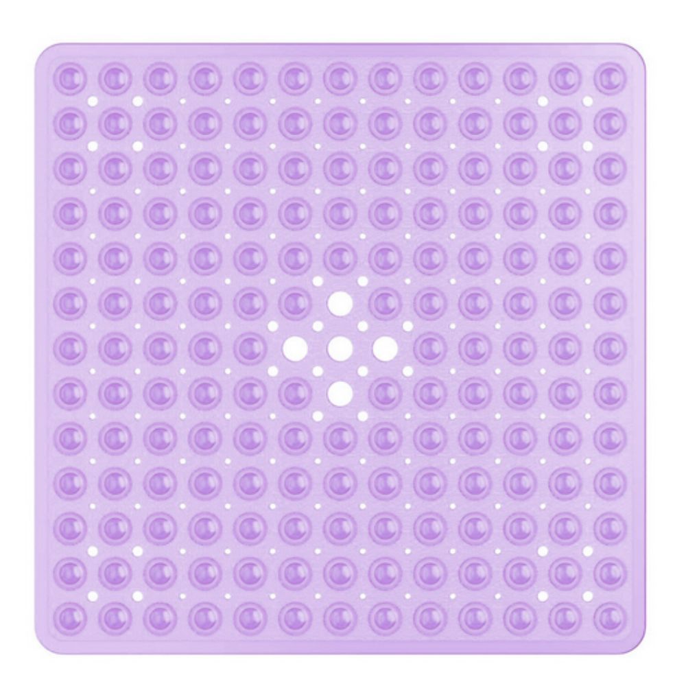 Anti-Slip Shower Mat with Suction Cups – Square PVC Tub Floor Protector for Kids, Seniors & Modern Bathrooms | Thomler
