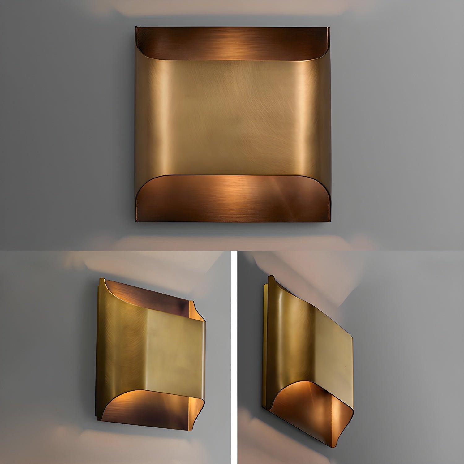 Wall Sconce Brass 9.8 in x 9.8 in Indoor LED G9 E14 Light Fixture Modern Living Room Bedroom Accent Lighting | Thomler