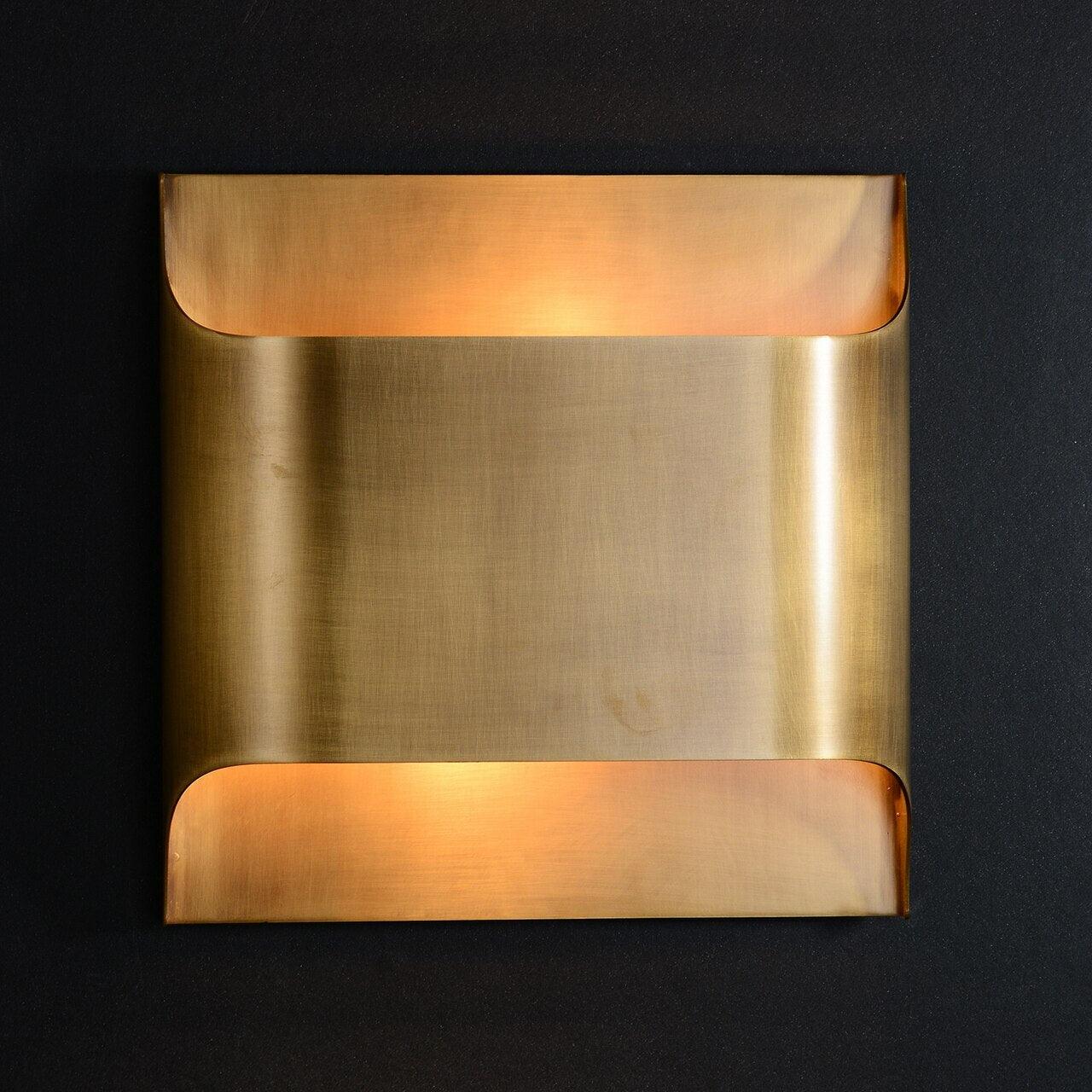 Wall Sconce Brass 9.8 in x 9.8 in Indoor LED G9 E14 Light Fixture Modern Living Room Bedroom Accent Lighting | Thomler