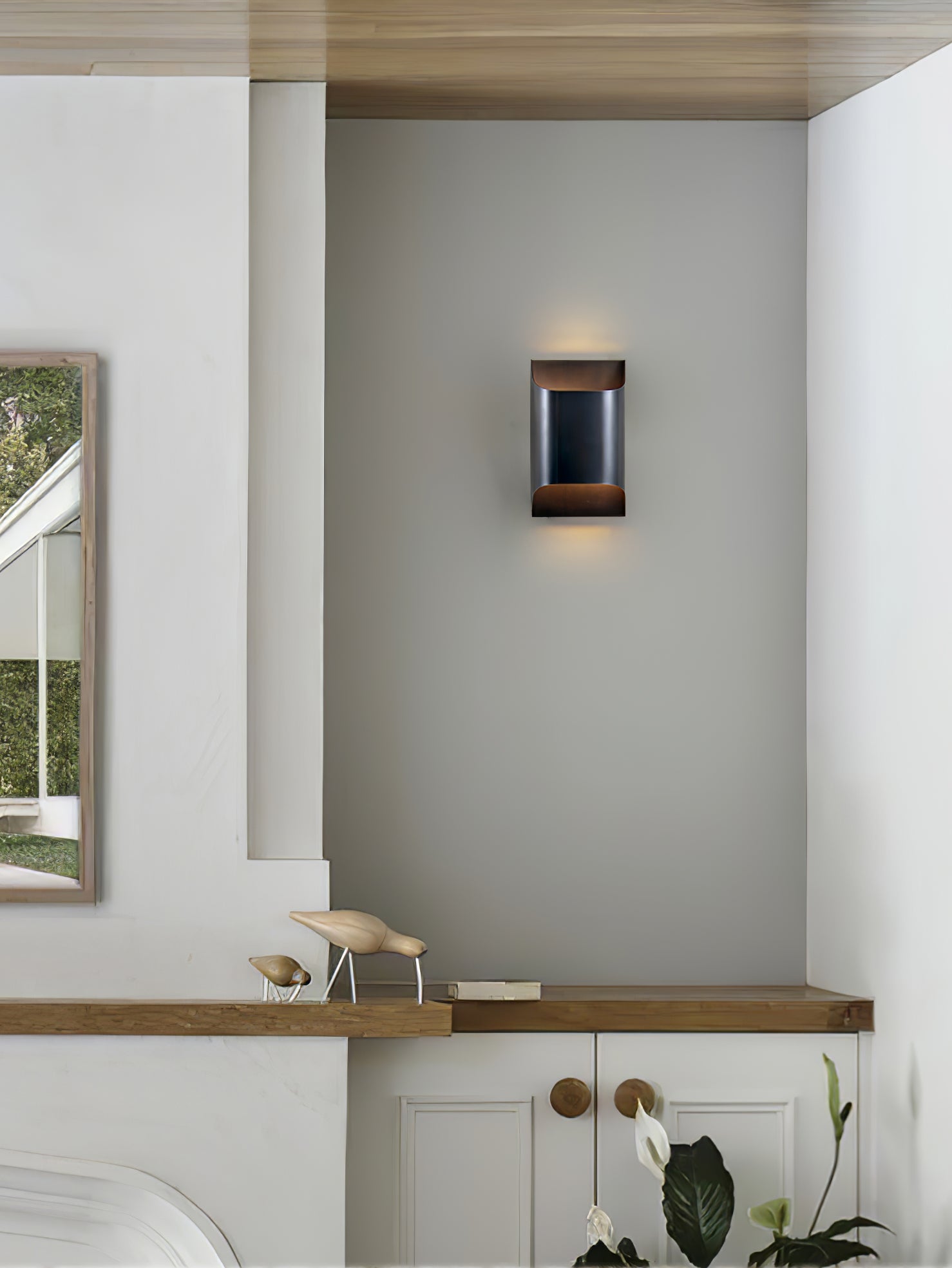 Wall Sconce Brass 9.8 in x 9.8 in Indoor LED G9 E14 Light Fixture Modern Living Room Bedroom Accent Lighting | Thomler
