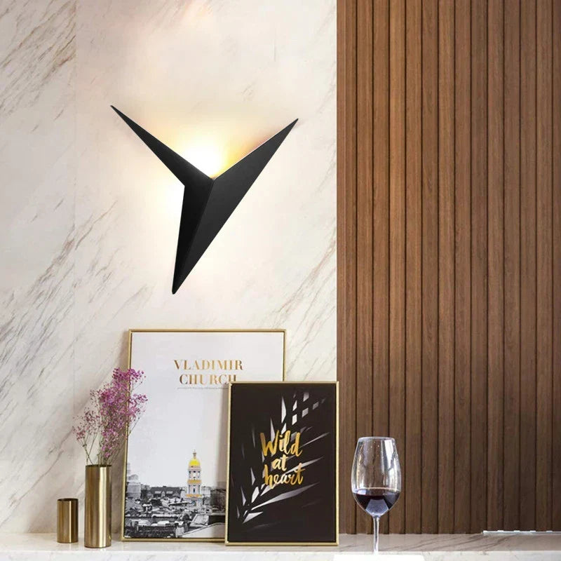 Triangle LED Wall Light Modern Geometric Sconce Nordic Home Lighting Fixture Adjustable Color | Thomler