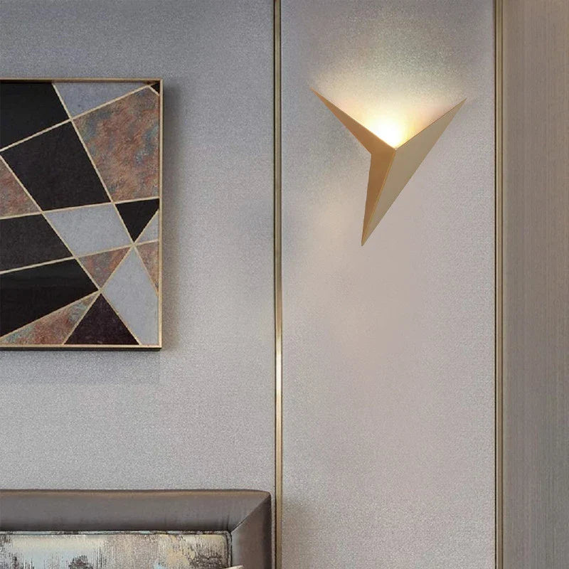 Triangle LED Wall Light Modern Geometric Sconce Nordic Home Lighting Fixture Adjustable Color | Thomler