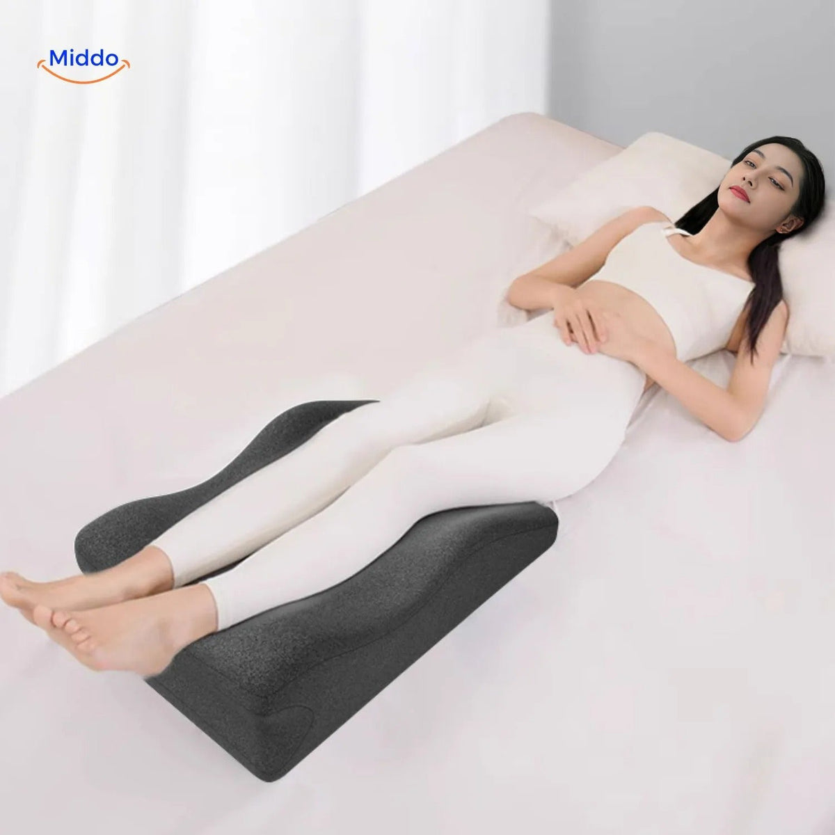 Elevated Leg Support Wedge – Relieves Pressure, Eases Swelling, Perfect for Pregnancy & Recovery | Thomler