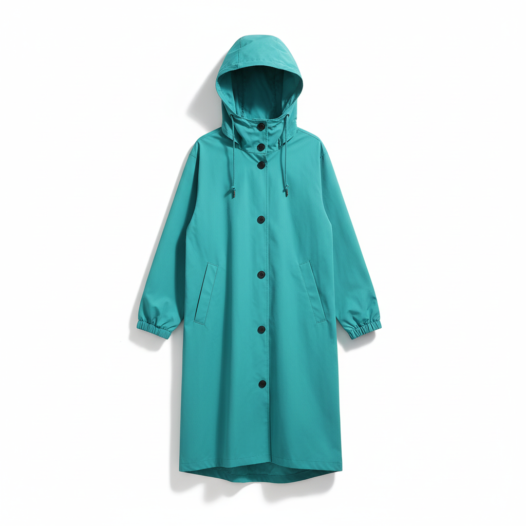 Packable Rain Jacket Women's Hooded Waterproof Windbreaker Oversized Lightweight Travel Coat Outdoor Athletic Layer | Thomler