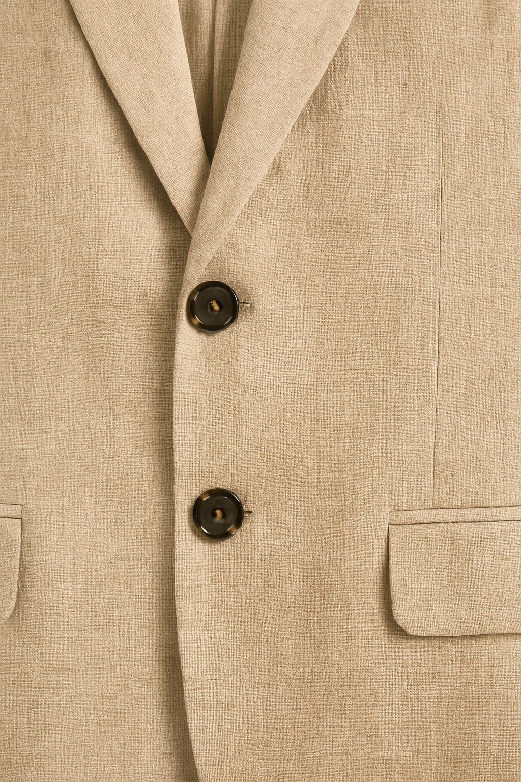 Men's 2-Piece Linen Cotton Suit Set Slim Fit Breathable Single-Breasted Jacket Pants for Summer Weddings Business Casual Outdoor Events | Thomler