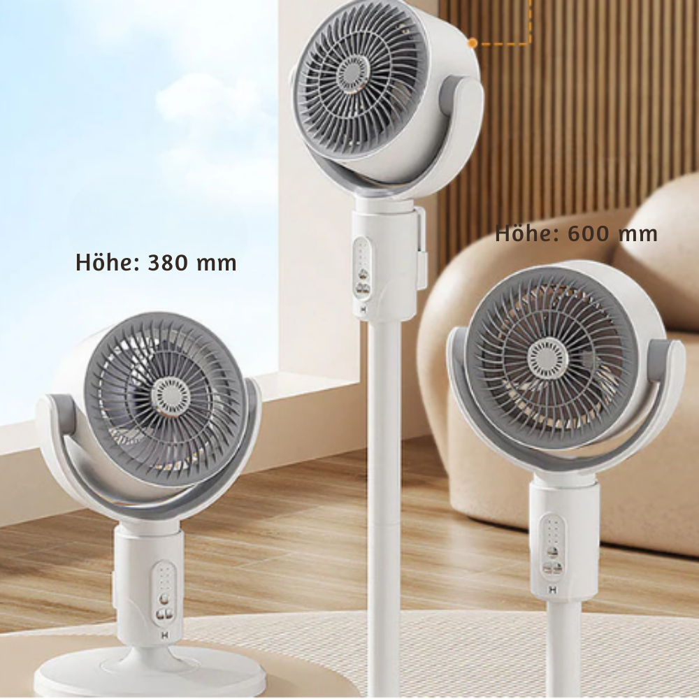 Whisper-Quiet Pedestal Fan with Remote Control – 5 Speed Settings & Adjustable Height for Office & Bedroom | Thomler