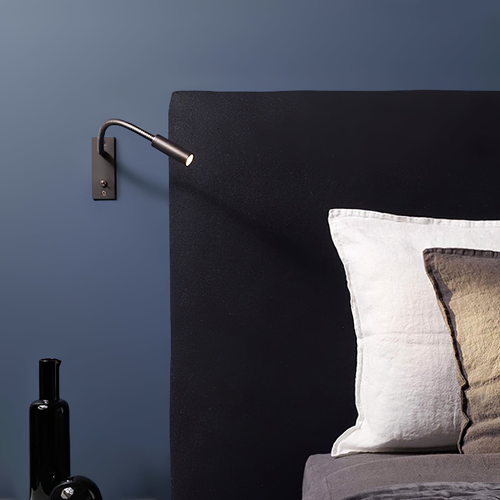 Wall Lamp Aluminum 13.8 in Adjustable LED Indoor Reading Light Black Brushed Bronze Sand Nickel | Thomler