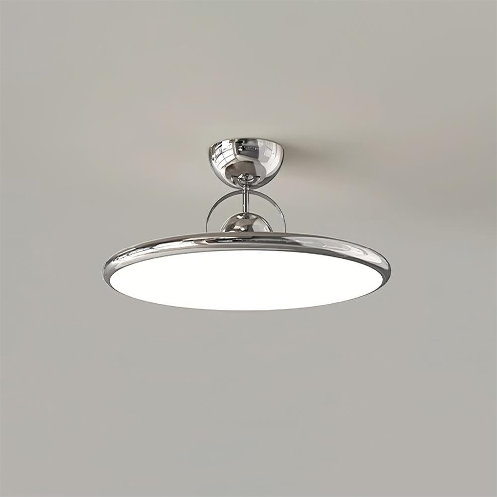Ceiling Lamp Metal Integrated LED 15.7 in 9.4 in Chrome Green Beige Indoor Lighting Modern Home Dining Room Kitchen Fixture | Thomler
