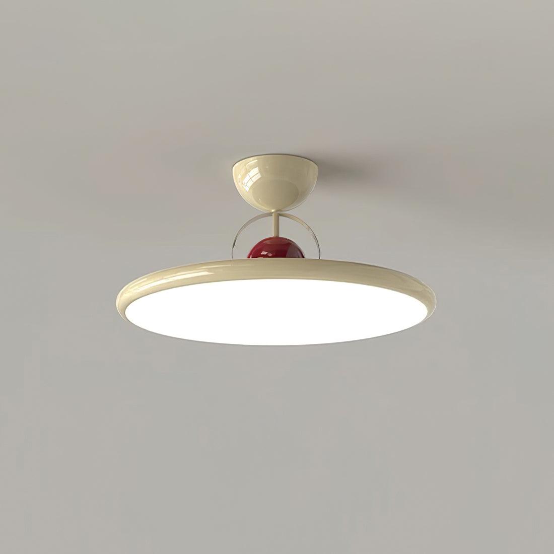 Ceiling Lamp Metal Integrated LED 15.7 in 9.4 in Chrome Green Beige Indoor Lighting Modern Home Dining Room Kitchen Fixture | Thomler