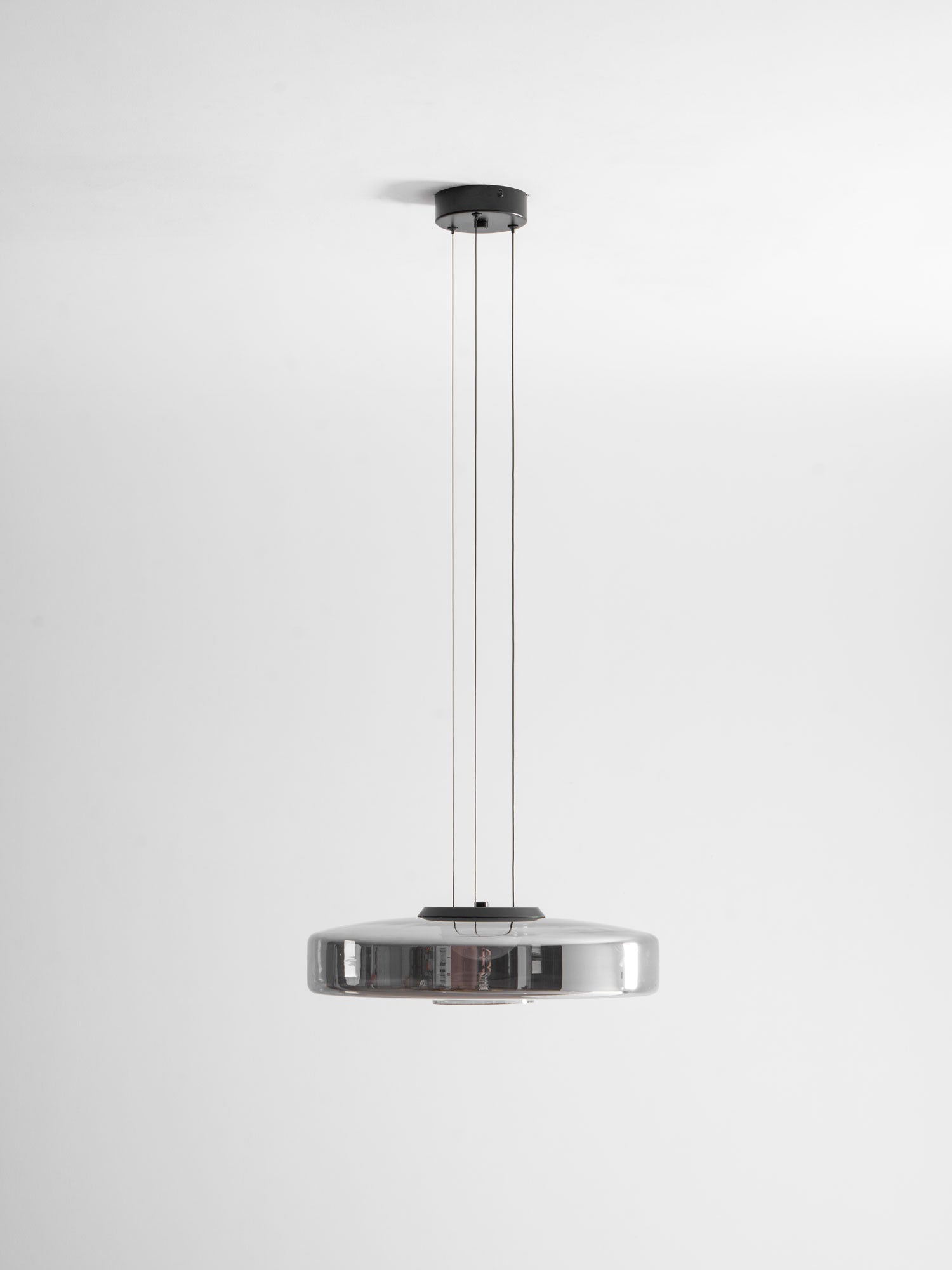 Glass Pendant Light 17.7 In Layered LED Dining Room Kitchen Island Ceiling Fixture Modern Multi Tier Hanging Lamp | Thomler